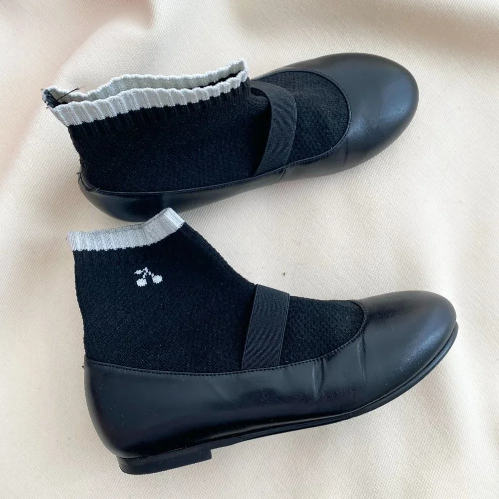 ** KIDS ** Bonpoint "Lula" Mary Jane Sock Flats, size 32. - Picture 8 of 8